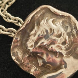 Unger Bros. Art Nouveau Sterling Brooch/Pendant make two necklaces and Brooch