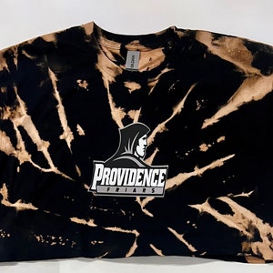 Providence Friars bleach black crop tee with logo