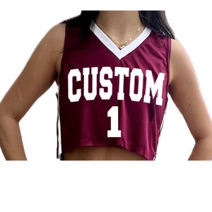 Custom College Apparel. Custom Team Jersey Tank top. Custom text basketball jersey.
