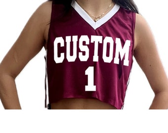 Custom College Apparel. Custom Team Jersey Tank top. Custom text basketball jersey.