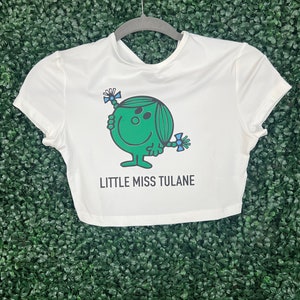 Custom College Game Day Tailgate top / Little Miss Crop baby tee