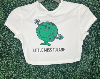 Custom College Game Day Tailgate top / Little Miss Crop baby tee