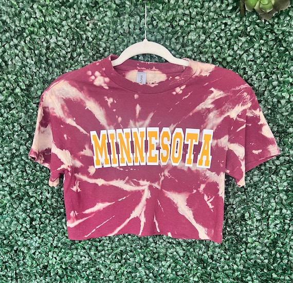 College/ School/ Sorority/ Team Bleach crop tee or T-shirt with custom text or logo.