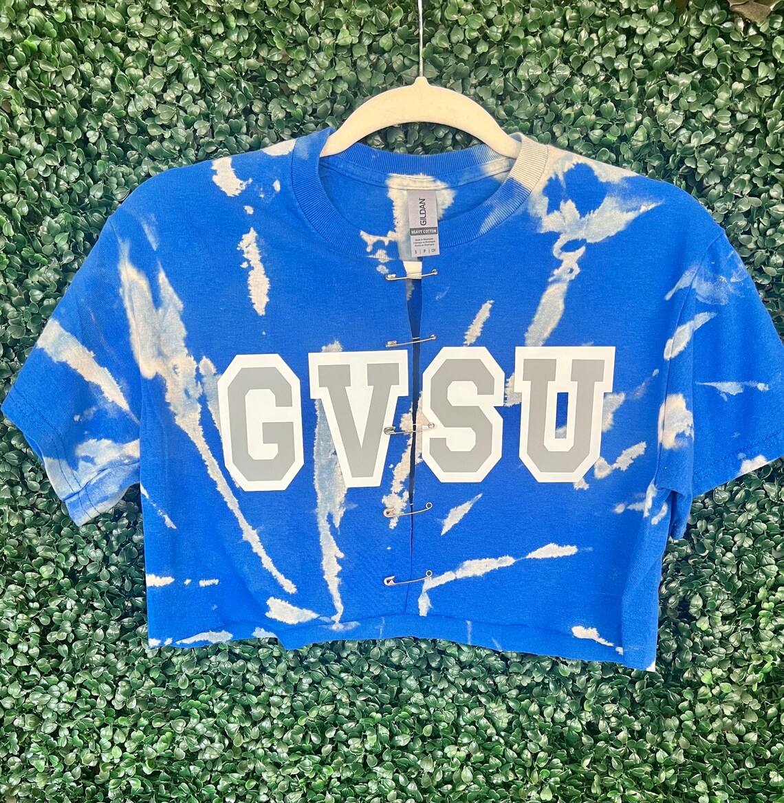 Custom College Cropped Safety Pin Tshirt for Any School / Etsy