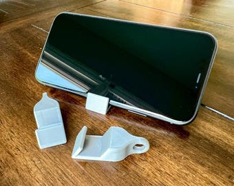 Sleutelhanger telefoonstandaard | Compacte draagbare standaard | Standaard | Meerdere kleuren | Ideaal voor op reis | iPhone | Android | 3D-geprint