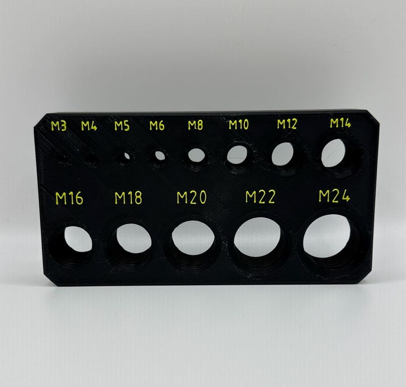 Metric Thread Test Block | Thread Determination Tool | Accurate Thread ...