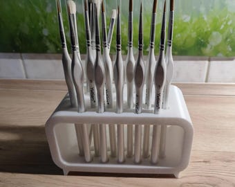 Penseelhouder | Bureau-organizer voor kunstenaars | Penselen, potloden en knutselspullen | Meerdere kleuren beschikbaar | 3D-geprint