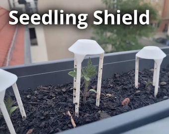 Zaailingenchild | Tuinbescherming | Plantengroei | Meerdere pakketten beschikbaar | Meerdere kleuren | 3D-geprint
