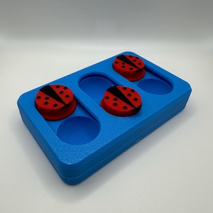 Cat Treat Puzzle Toy | Interactive Cat Toy | Sliding Dispenser | Indoor Cats | Promotes Slow Eating | Safe for Pets | 3D Printed