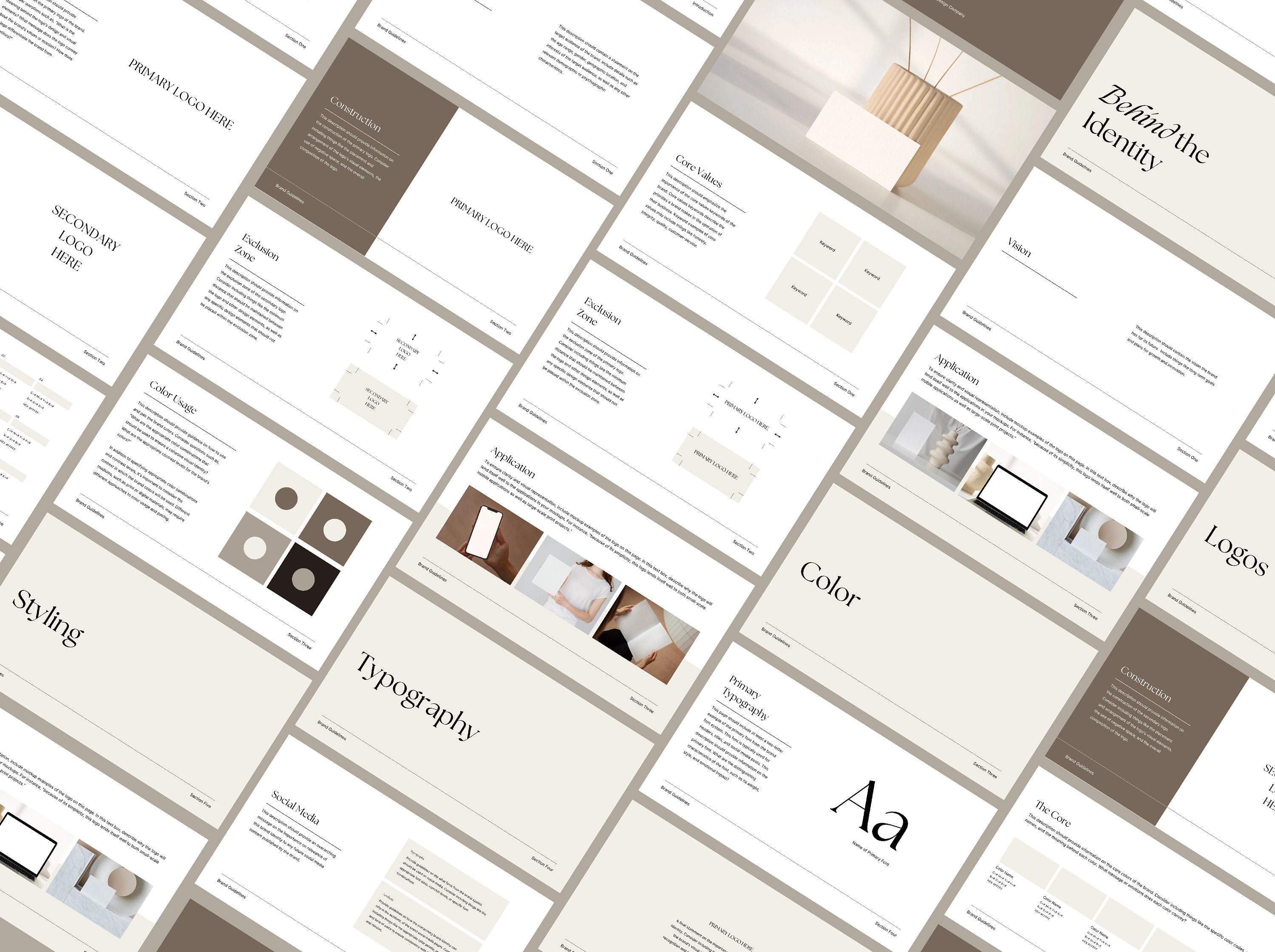 Brand Guidelines Canva Template 32 Pages Video Walk-through Elevated ...