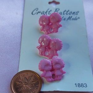 10 Pink Glitter Sewing Buttons 15mm 5/8in Pink Sparkly Buttons -  UK