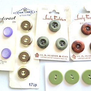 Vintage Buttons, 1980&#39;s or earlier, Mixed Lot (Misc1)