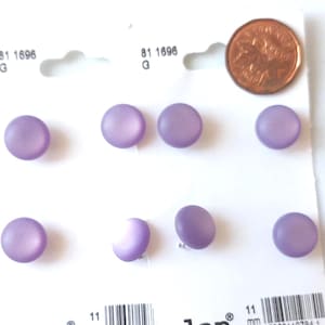 Light Purple Buttons, with Shanks, 2 designs, Vintage