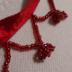 Red Fringe Seed Beads image 6