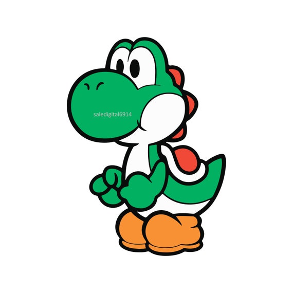 Super Mario Yoshi Svg Png File Super Mario Yoshi (Instant Download