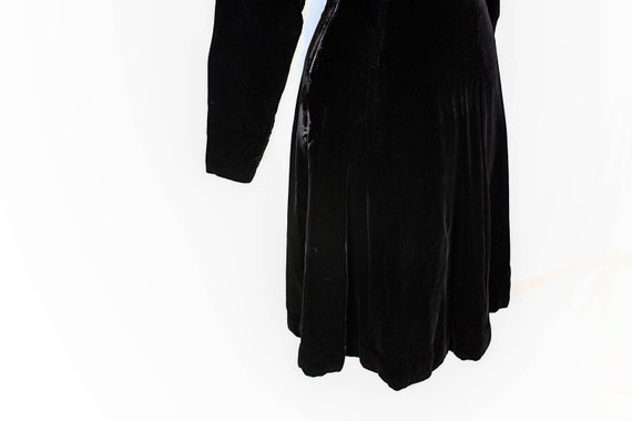 Ceil chapman, 1940s dress, velvet dress, fur coll… - image 9