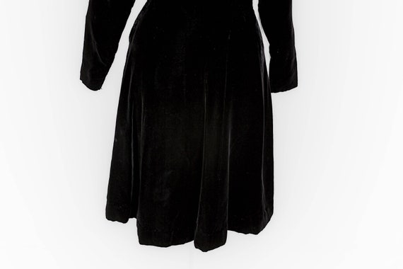Ceil chapman, 1940s dress, velvet dress, fur coll… - image 8