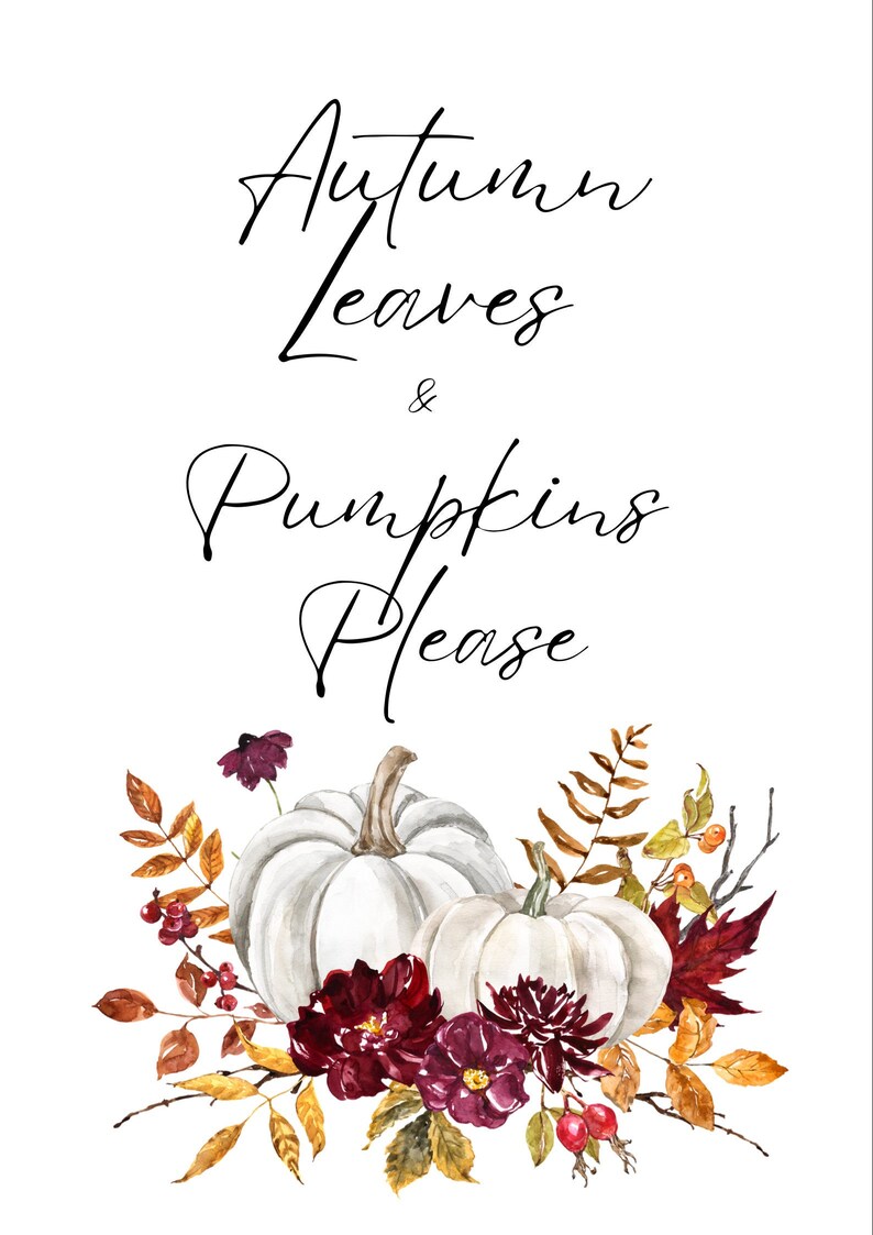 Autumn Leaves Digital Print - Etsy