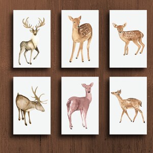 Deer Blank Greeting Card Bundle | Instant Download | Printable |