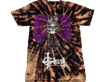 Custom Ghost Band Purple Cardinal Reverse-Dye T-Shirt – Unisex Adult Sizes