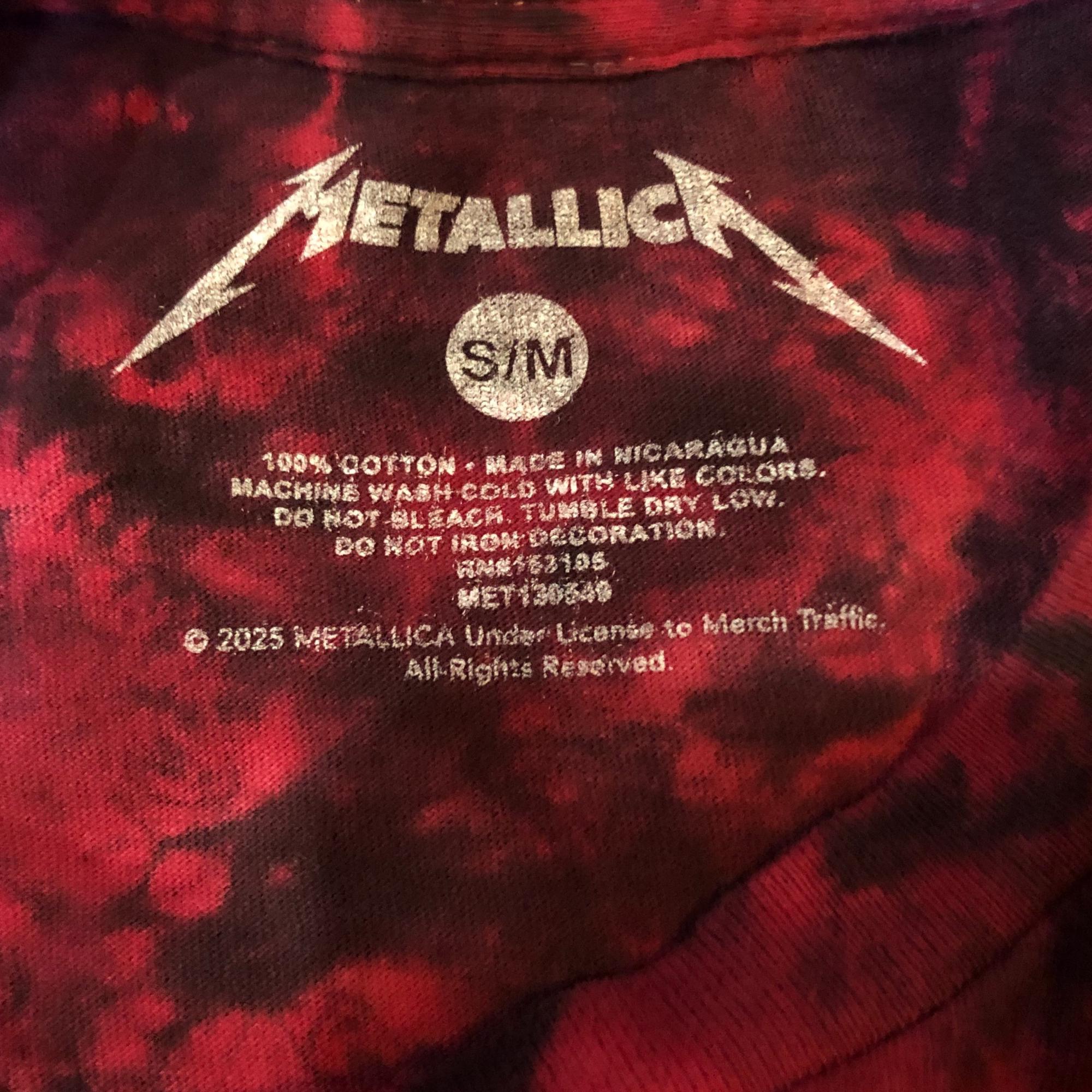 カスタム METALLICA Unforgiven レッド/ブラック スクランチブレンド 