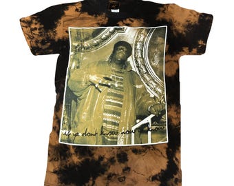 Custom - Notorious BIG Brooklyn Mint - If you don't know - Reverse Dye Tie-Dye T-Shirt - Adult Size S - Slim Fit - Officially Licensed