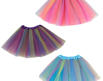 US Seller - Girls tutu Ballet Dance Wear Costume Party Kids dancewear Skirt Pettiskirt Tulle