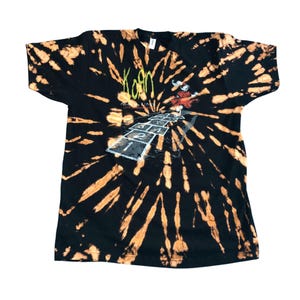 Custom - KoRn Follow the Leader - Reverse-Dye Tie-Dye T-Shirt - Adult Unisex Sizes - Officially Licensed