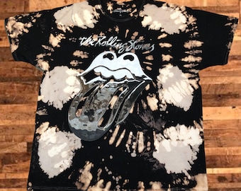 Custom Rolling Stones One of Kind Tie-Dye T-Shirt - Adult Size: XL - Officially Licensed
