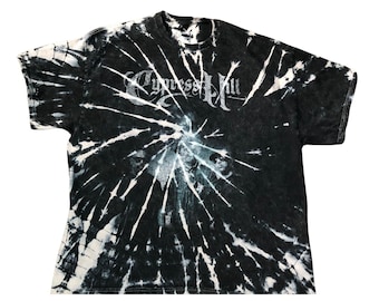 NEW Custom Cypress Hill Distressed Oversized Black Wash Reverse-Dye T-Shirt - Adult Sizes - 100% Cotton (Super Soft) - Officially Licensed