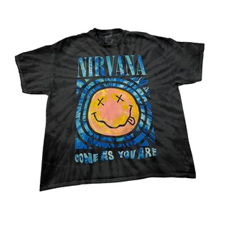 Nirvana T-Shirt Ufficiale Donna - Come As You Are Tape Logo - Skinny Fit, Cotone Morbido, Nero, Taglie Dalla Small Alla XX-Large