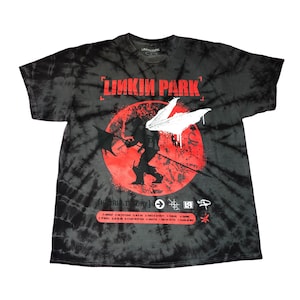 NEW Custom Linkin Park Hybrid Theory Black Wash Tie-Dye Spiral T-Shirt - Oversized - Unisex - 100% Cotton (Super Soft) - Officially Licensed
