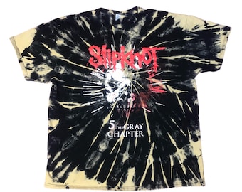 Slipknot 5th Grå Chapter Tie Dye T-shirt - Unisex Vuxenstorlekar - Officiellt Licensierad