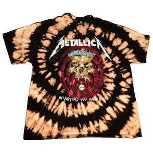 METALLICA In Vertigo You Will Be - Bleach Reverse-Dye T-Shirt - Erwachsenengrößen - Unisex - offiziell lizenziert