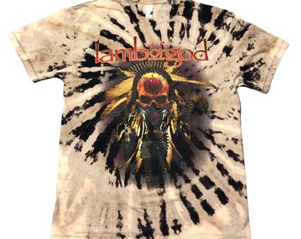 Custom Lamb of God Reverse Dye Shirt - One-of-a-Kind - Adult Size L - Unisex - Officially Licensed