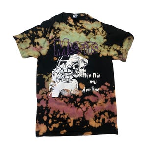 Custom - Misfits Horror Fiend Skull Die My Darling Punk Band Tie-Dye T-Shirt - Adult Sizes - Unisex - Officially Licensed