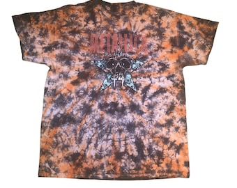 METALLICA King Nothing Scrunch Tie-Dye T-shirt - Officiellt Licensierad - Vuxenstorlek Large
