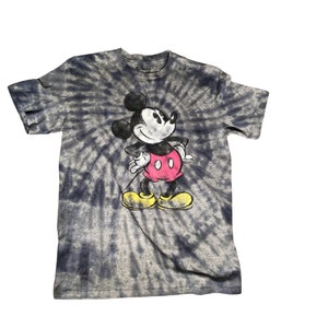 Mickey Mouse One-of-a-Kind Retro Style Tie-Dye T-Shirt Adult Sizes - Unisex - Officially Licensed