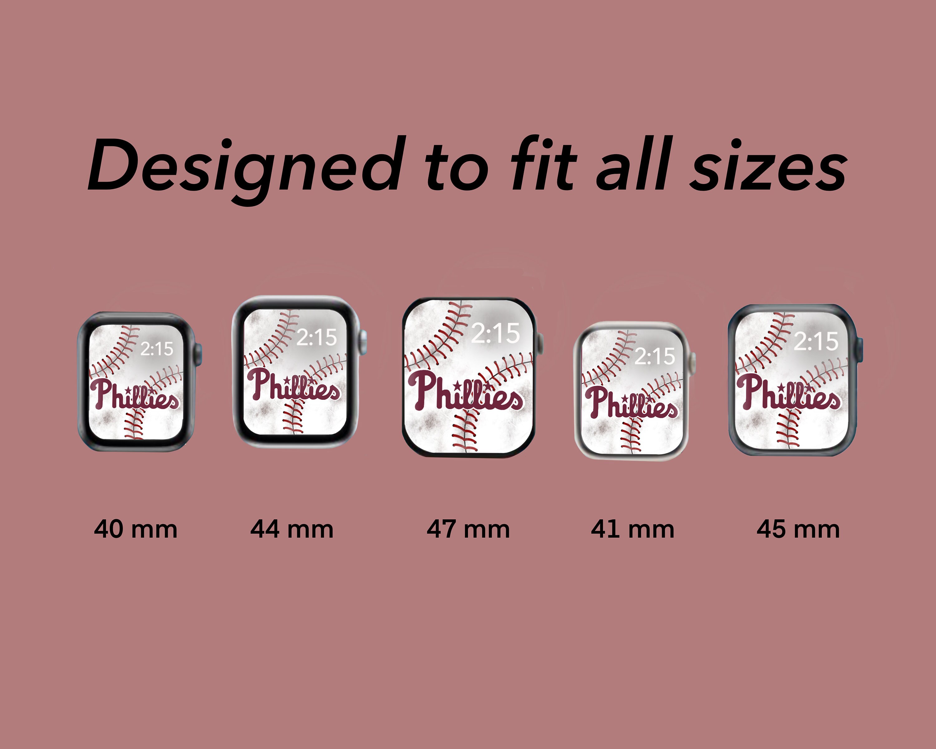 Fondo de pantalla de los Phillies para Apple Watch, esfera de reloj de los  Phillies, pantalla de bloqueo de reloj de los Phillies - Etsy México, image size:3000x2400