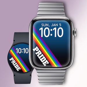Quadrante Pride per Apple Watch - Sfondo LGBT per Apple Watch - Quadrante Pride per Galaxy Watch