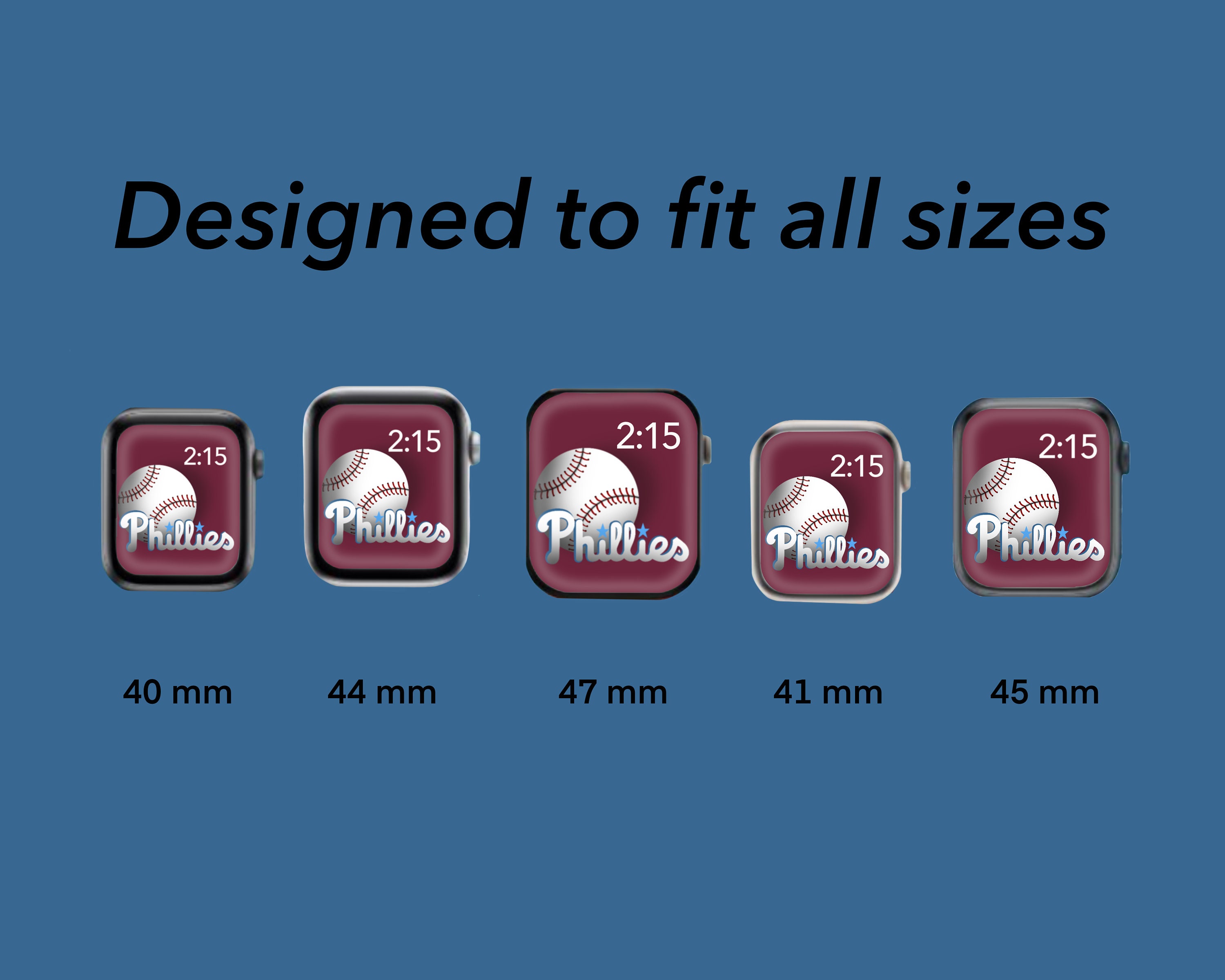 Fondo de pantalla de los Phillies para Apple Watch, esfera de reloj de los  Phillies, pantalla de bloqueo de reloj de los Phillies - Etsy México, image size:3000x2400