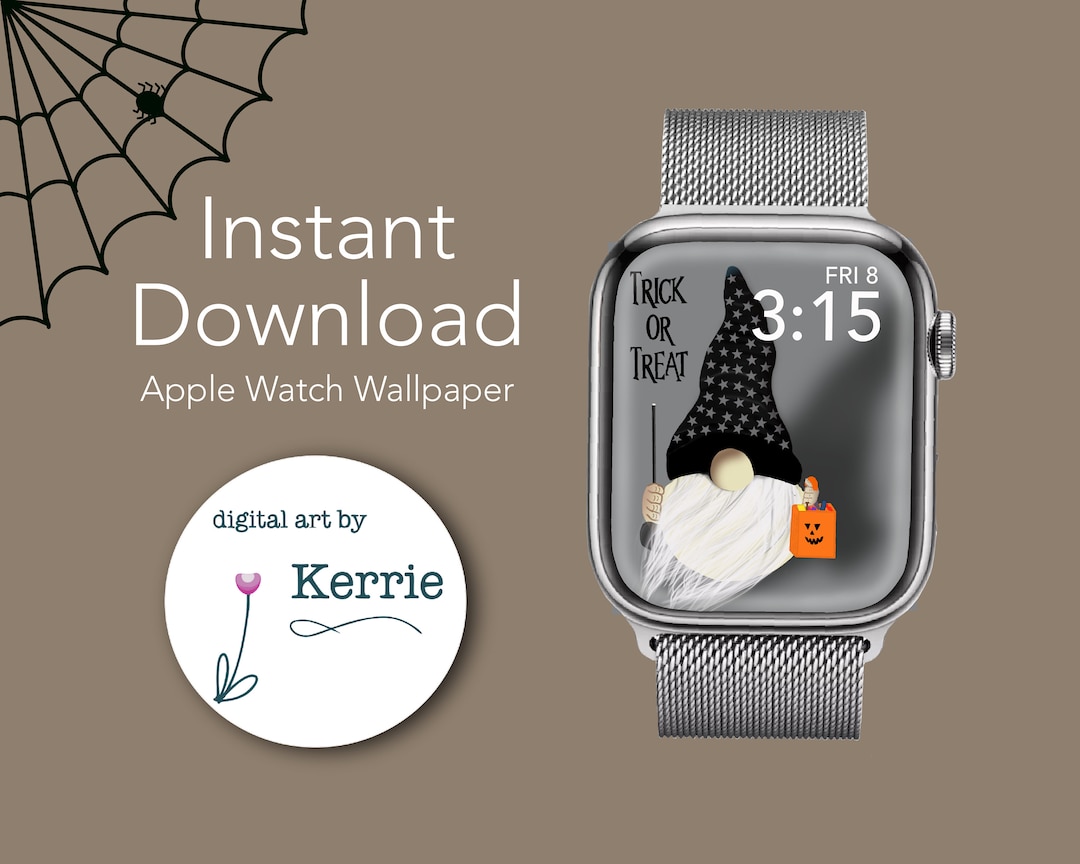 Gnome Halloween Apple Watch Wallpaper Halloween Apple Watch Etsy