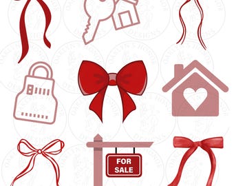 Realtor heart Valentines Bow PNG: Real Estate Shirt Design (DIY)
