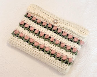 Crochet Tulip Book Cover/Bible Cover