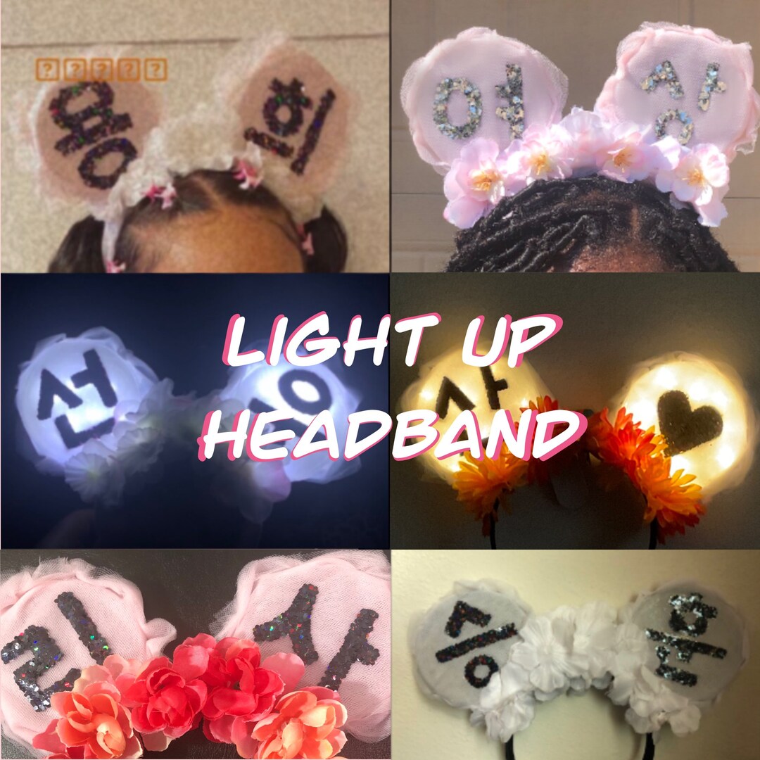Custom Light up Kpop Concert Headband Kpop Light up Headband Etsy
