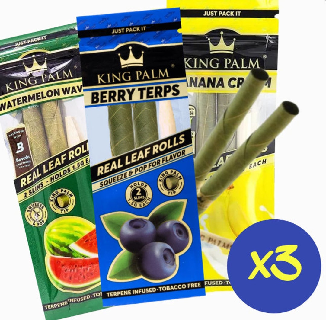 King Palm Multi Flavour Bundle Pre Roll Cone Wraps Slim Etsy