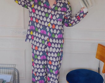 Floral Cotton Pajama Set, Soft Brushed Loungewear