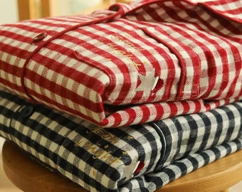 Matching Couples Plaid Pajama Set – Gift-Ready Cozy Sleepwear for Christmas, Anniversary & Valentine’s Day