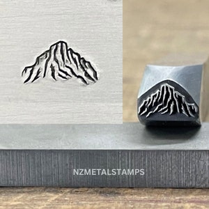 Mountain Metal Stamp, Mountain Range Steel Stamp, Design Stamp