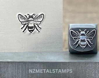 Bumble Bee Metal Stamp, Honey Bee Steel Stamp, Bee Design Stamp